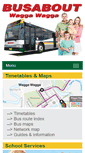 Mobile Screenshot of busaboutwagga.com.au
