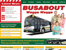 Tablet Screenshot of busaboutwagga.com.au